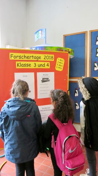 Forschertage Wahl des Themas